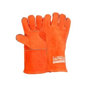 GUANTE SOLDADOR EN CARNAZA NARANJA