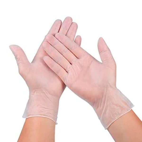 GUANTES TIPO EXAMEN DE VINILO caja x 100