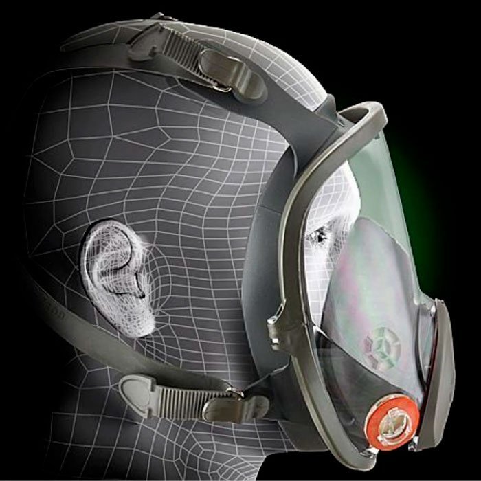 MASCARA CARA COMPLETA CONTRA GASES Y VAPORES - Imagen 3