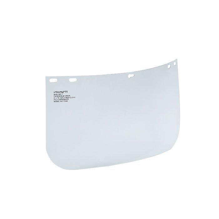 VISOR DE REPUESTO PARA CARETA DE ESMERILAR SIN RIBETE x 6 unidades