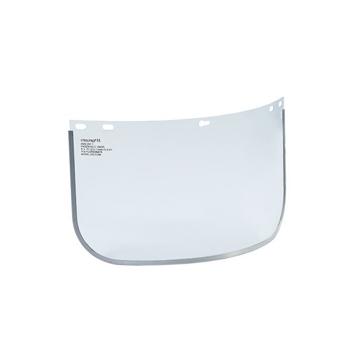 VISOR DE REPUESTO PARA CARETA DE ESMERILAR CON RIBETE x 6 unidades